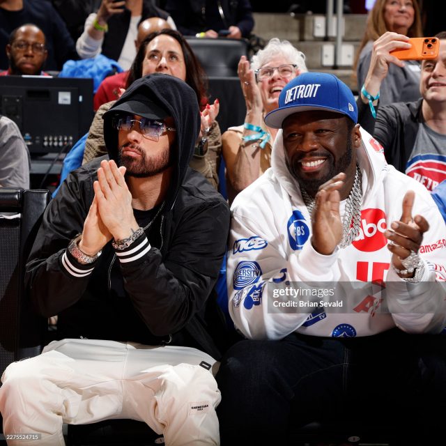 Eminem x 50Cent at the Pistons Cavs Game 5