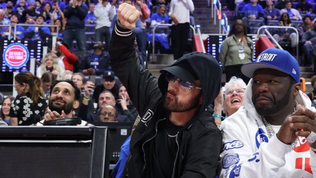 Eminem x 50Cent at the Pistons Cavs Game 5