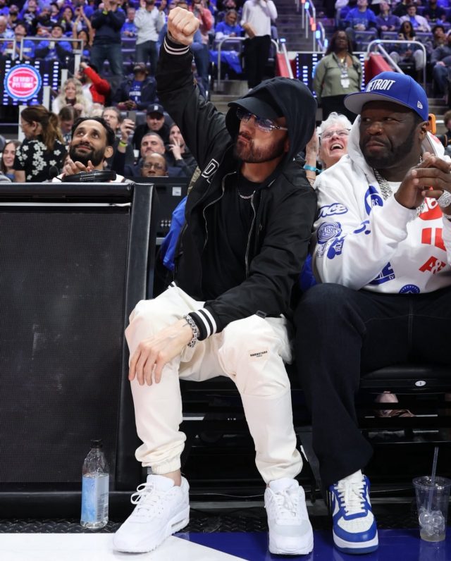Eminem x 50Cent at the Pistons Cavs Game 5