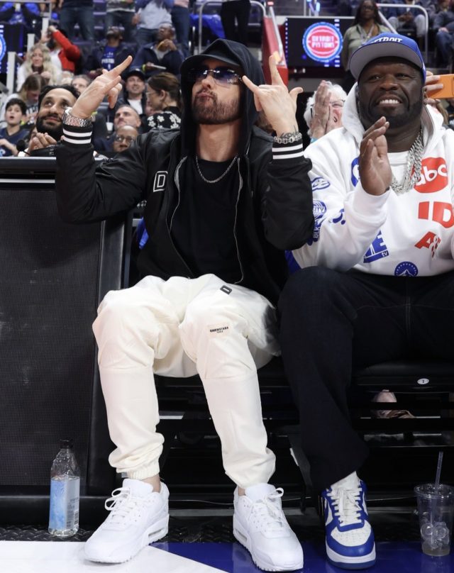 Eminem x 50Cent at the Pistons Cavs Game 5