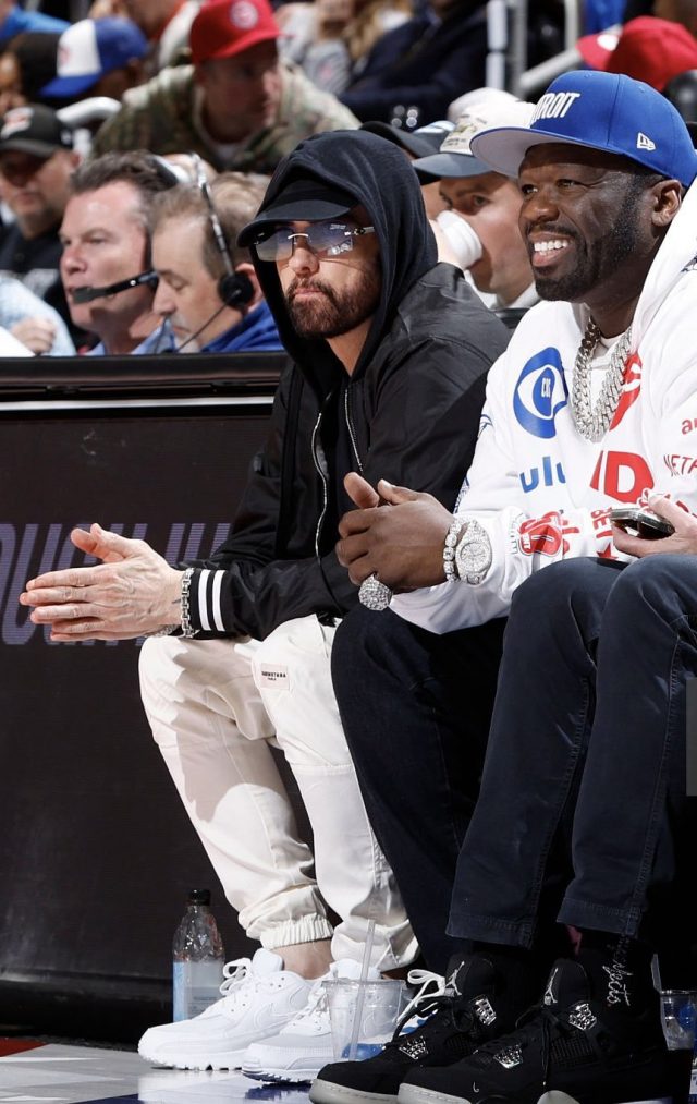 Eminem x 50Cent at the Pistons Cavs Game 5
