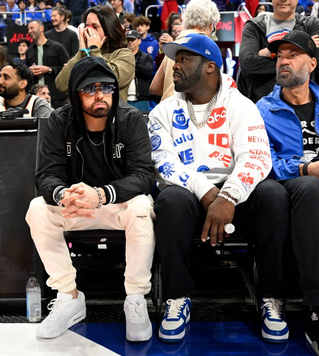 Eminem x 50Cent at the Pistons Cavs Game 5