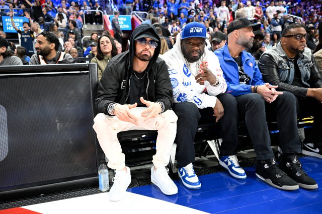 Eminem x 50Cent at the Pistons Cavs Game 5