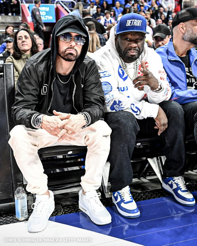 Eminem x 50Cent at the Pistons Cavs Game 5