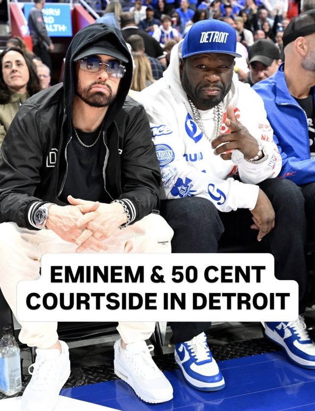 Eminem x 50Cent at the Pistons Cavs Game 5
