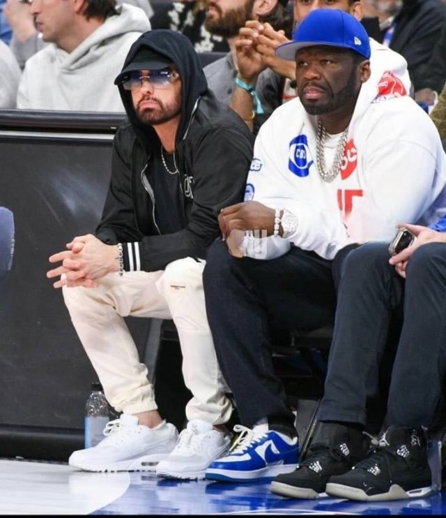Eminem x 50Cent at the Pistons Cavs Game 5