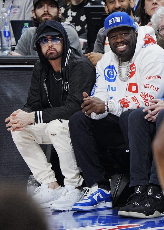 Eminem x 50Cent at the Pistons Cavs Game 5