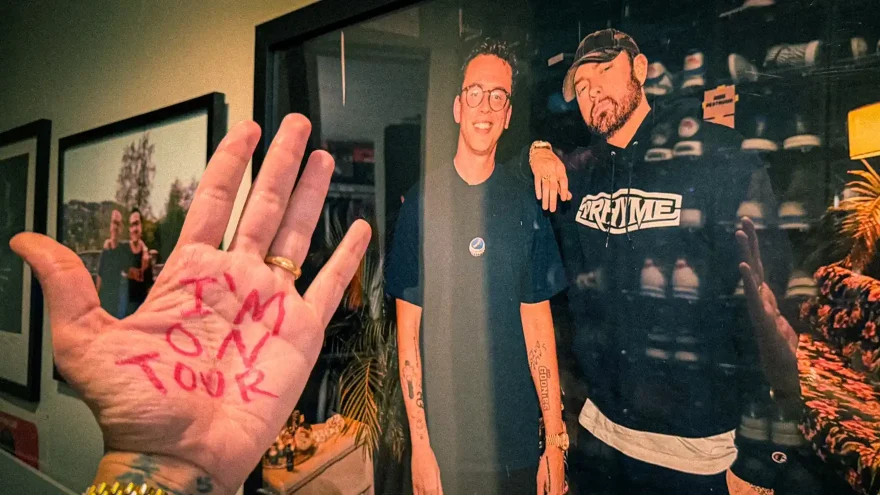 Logic Keeps an Eminem Photo on His Wall