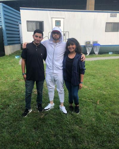 Eminem and Lupe Lopez 